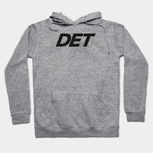 DET Block Logo Black Hoodie